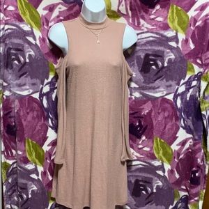 Pink Rose Dress with Necklace
